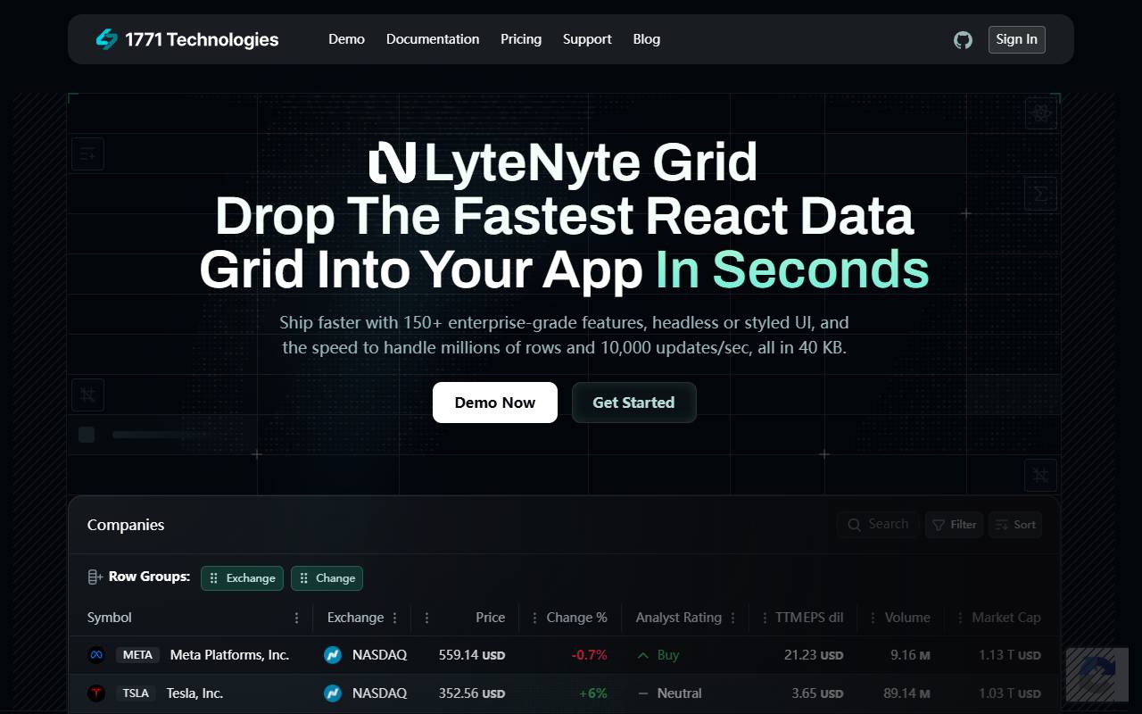lytenyte homepage