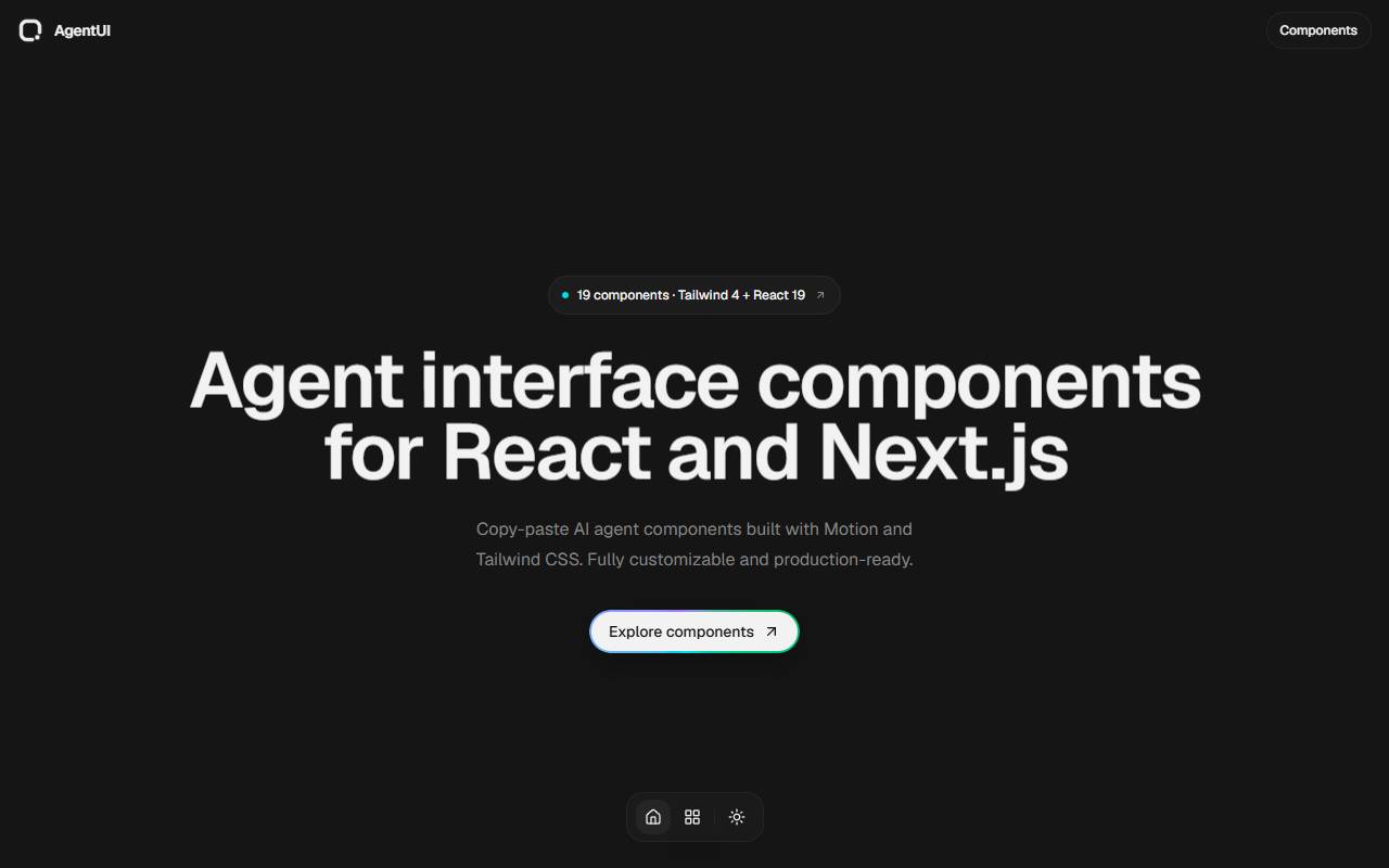 agentui homepage