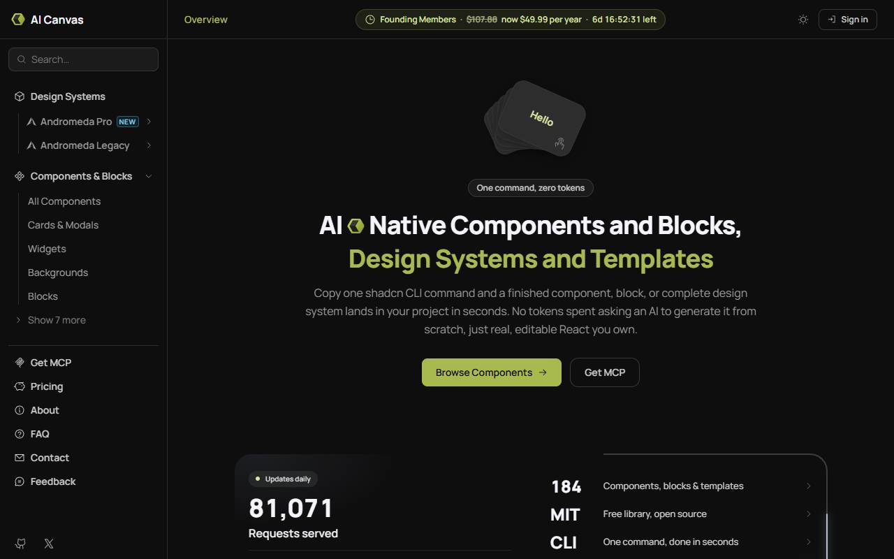aicanvas homepage