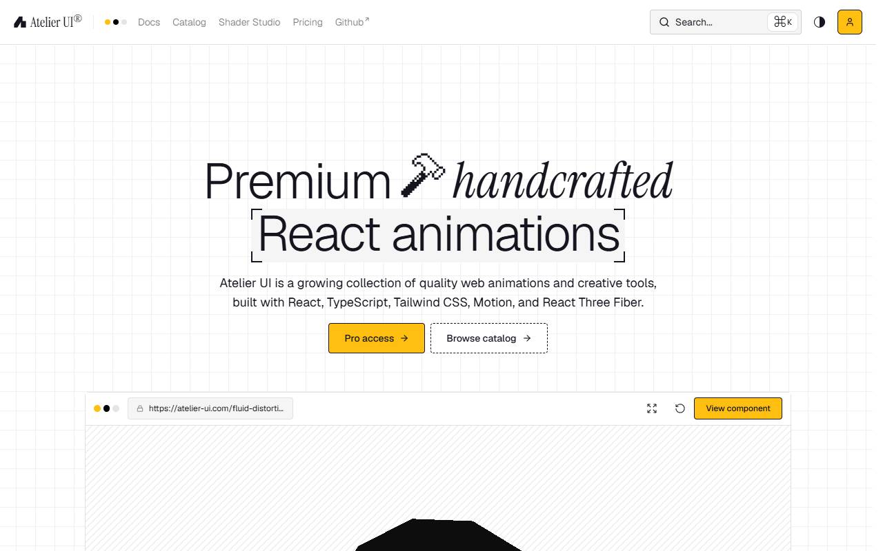 atelier homepage