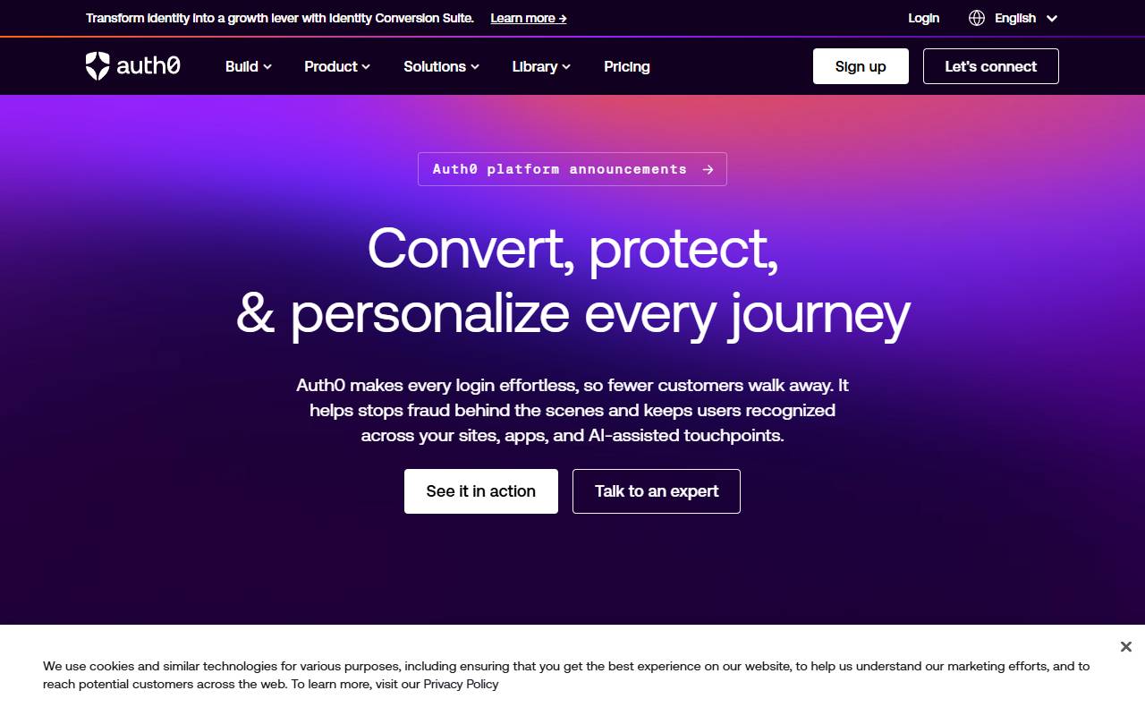 auth0 homepage