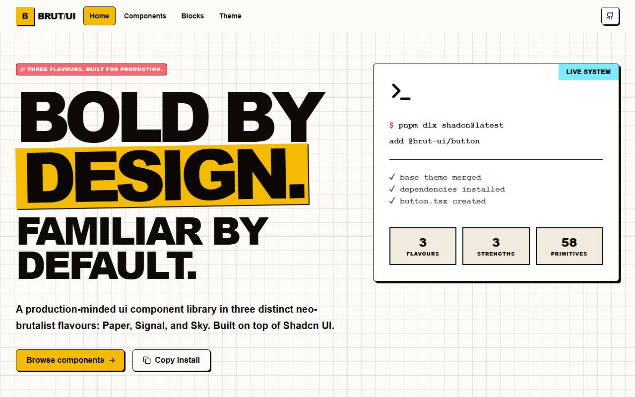 brut-ui homepage