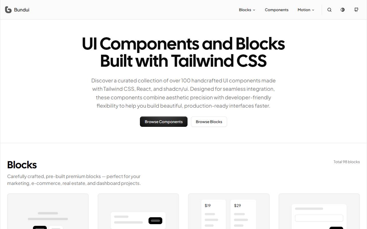 bundui homepage