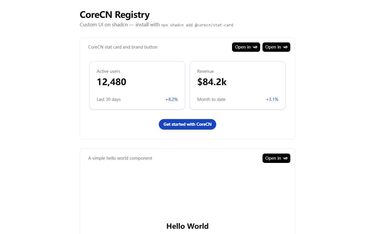 corecn homepage