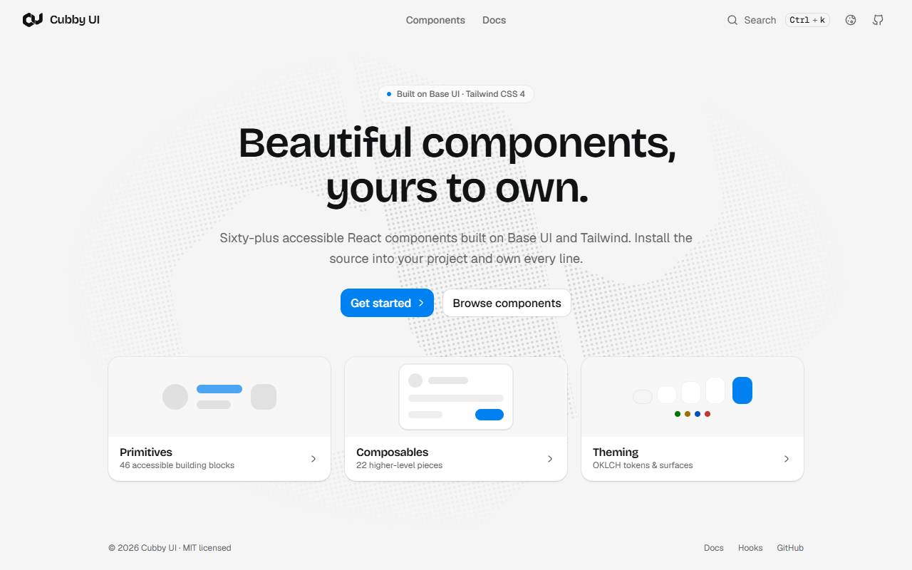 cubby-ui homepage