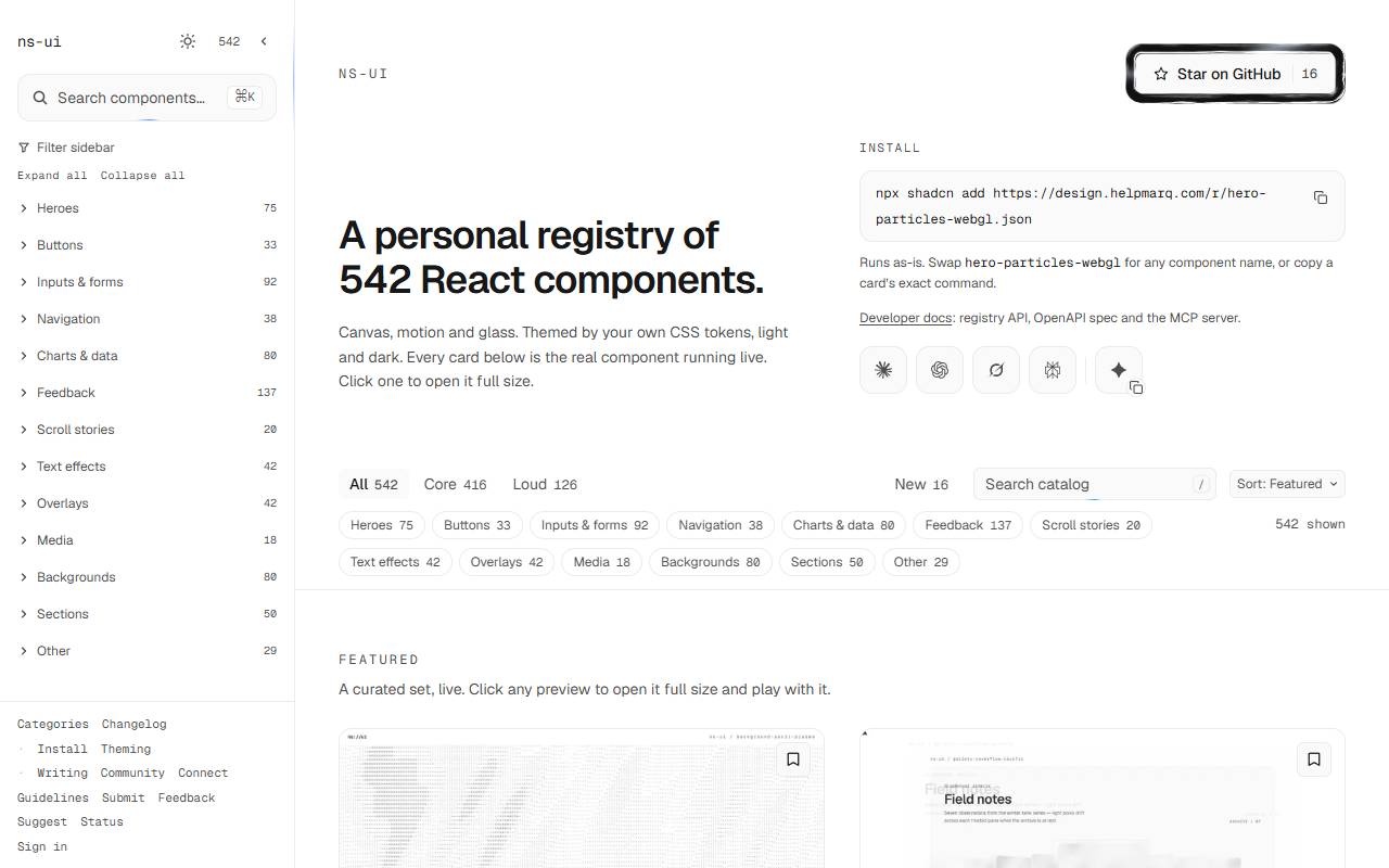 ns-ui homepage