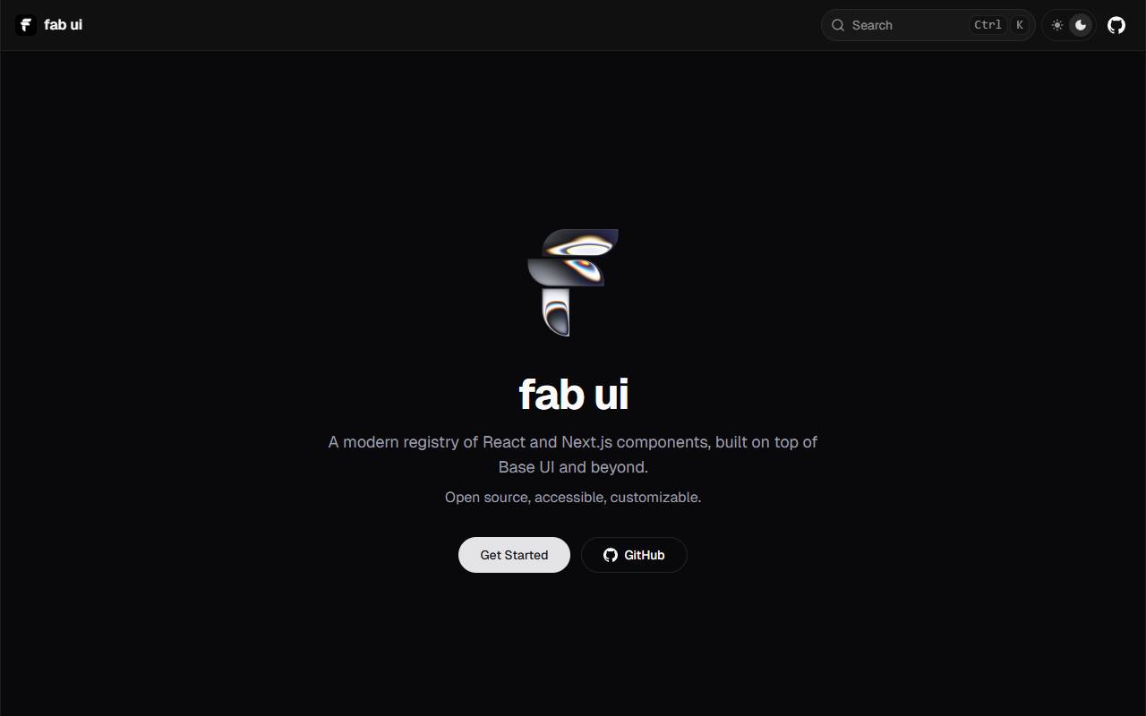 fab-ui homepage