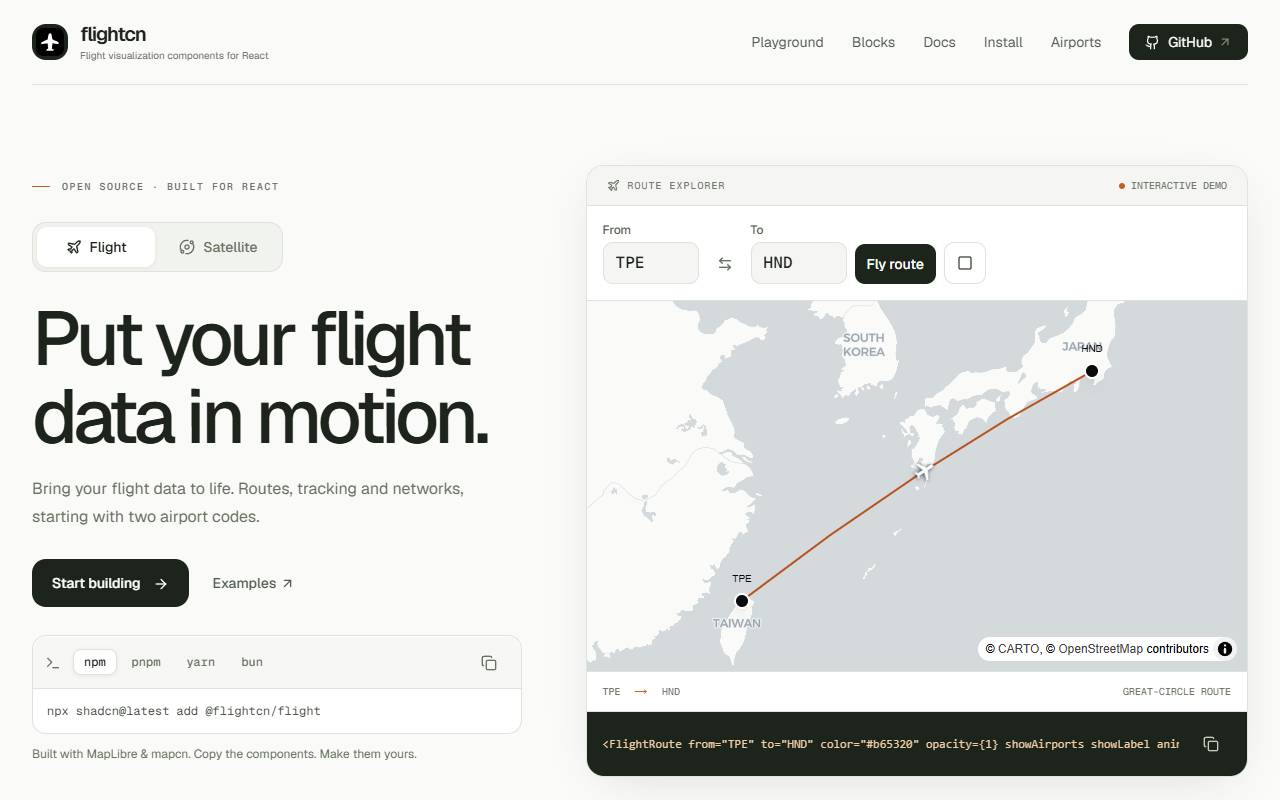 flightcn homepage
