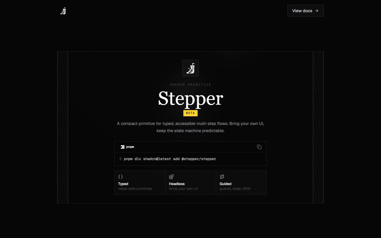 stepper homepage
