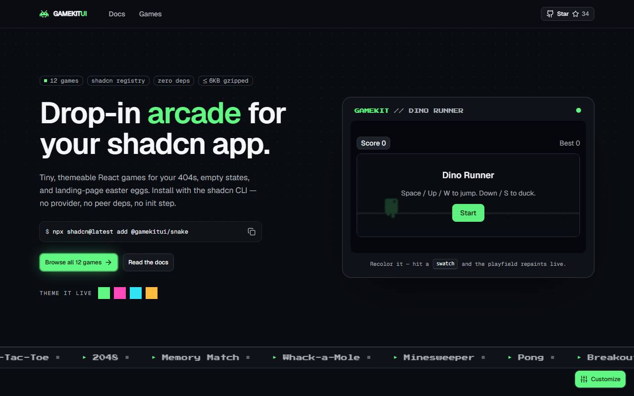 gamekitui homepage
