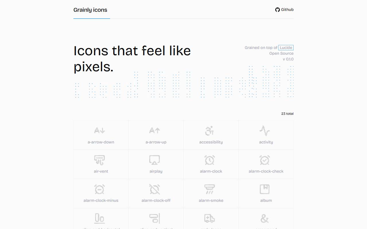 grainly-icons homepage
