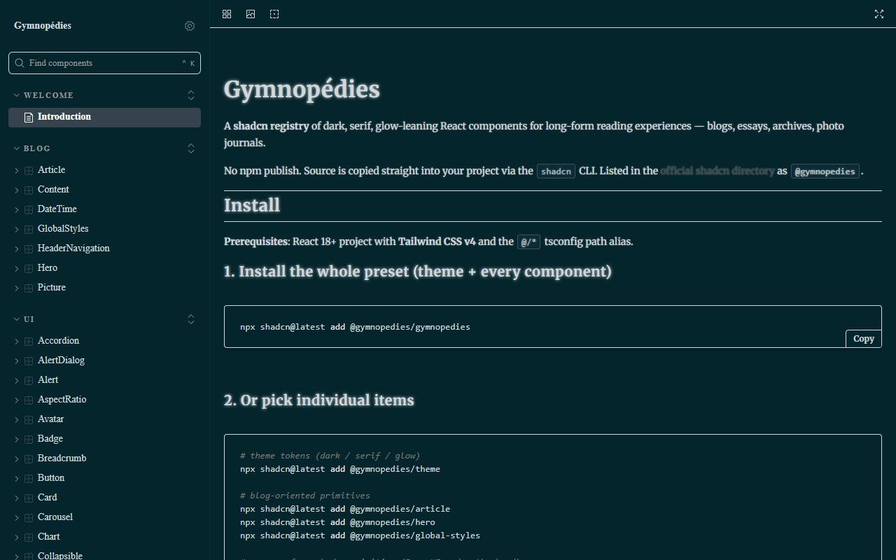 gymnopedies homepage