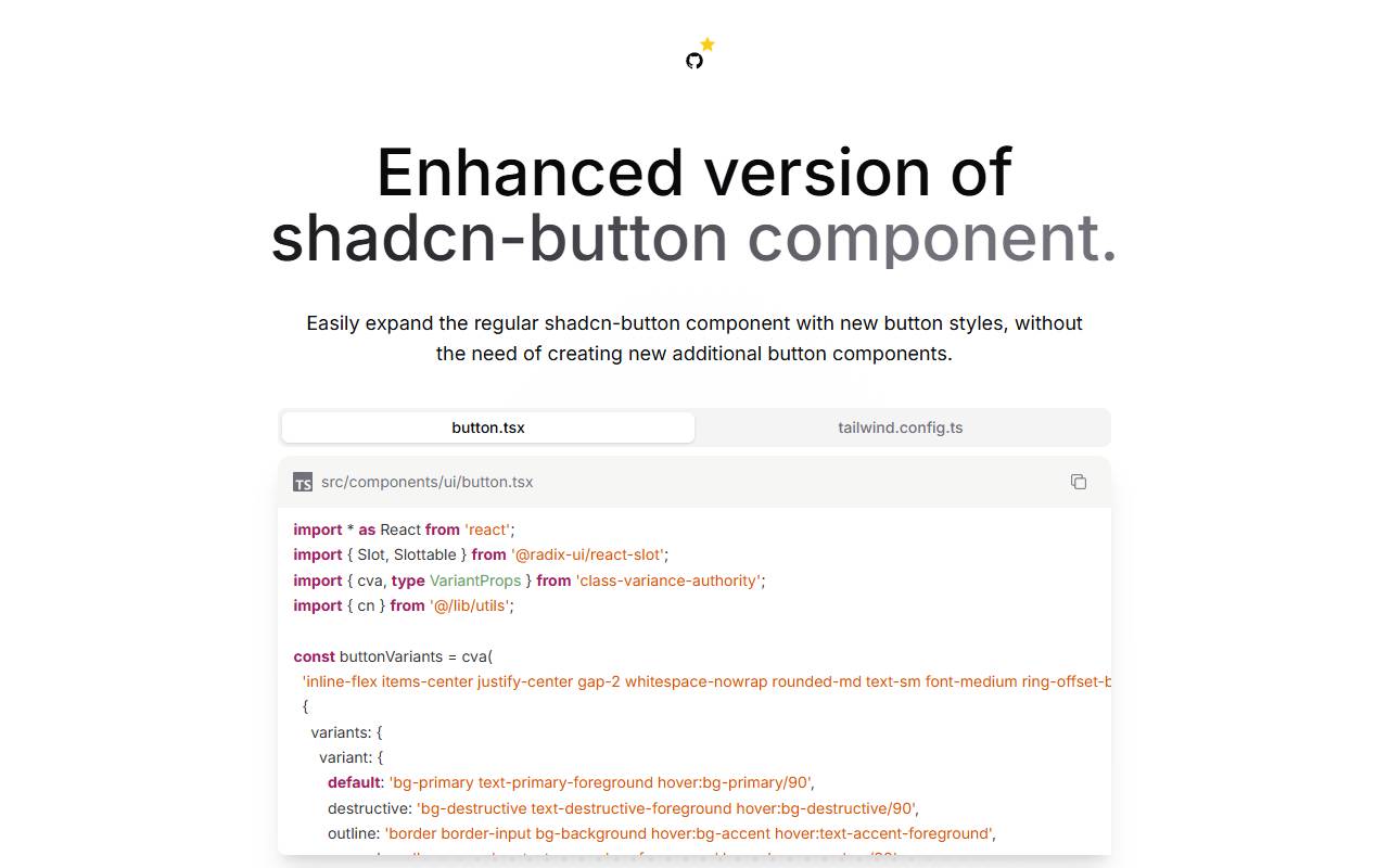 Enhanced Button homepage