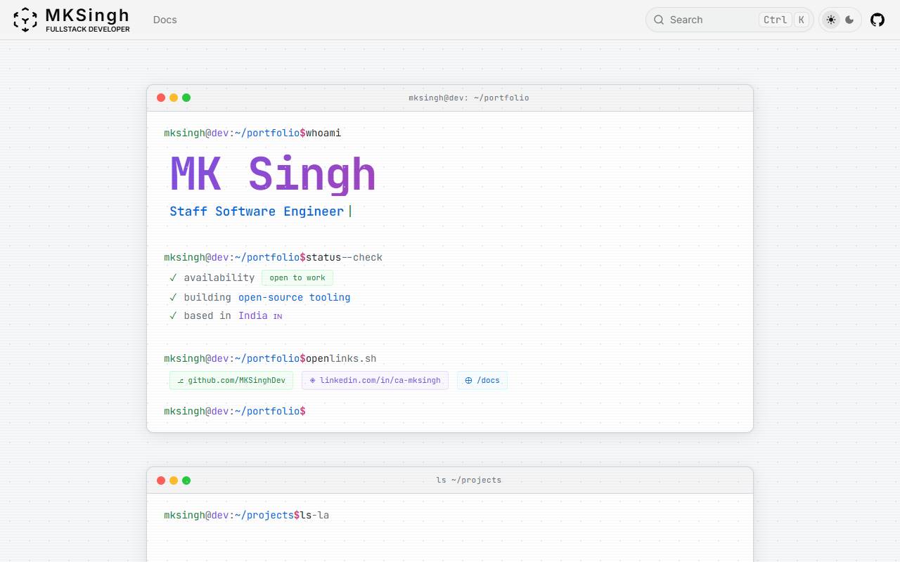 mksingh homepage