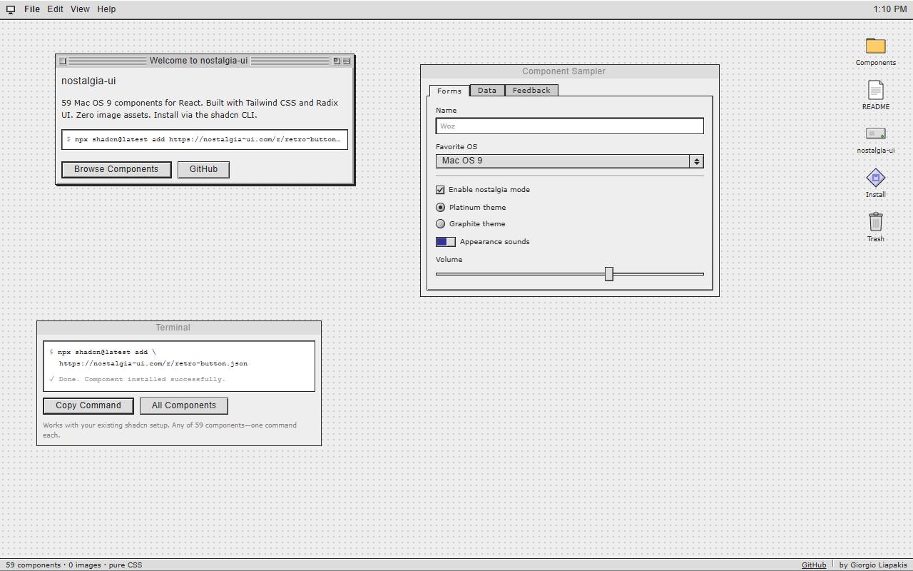 nostalgia-ui homepage
