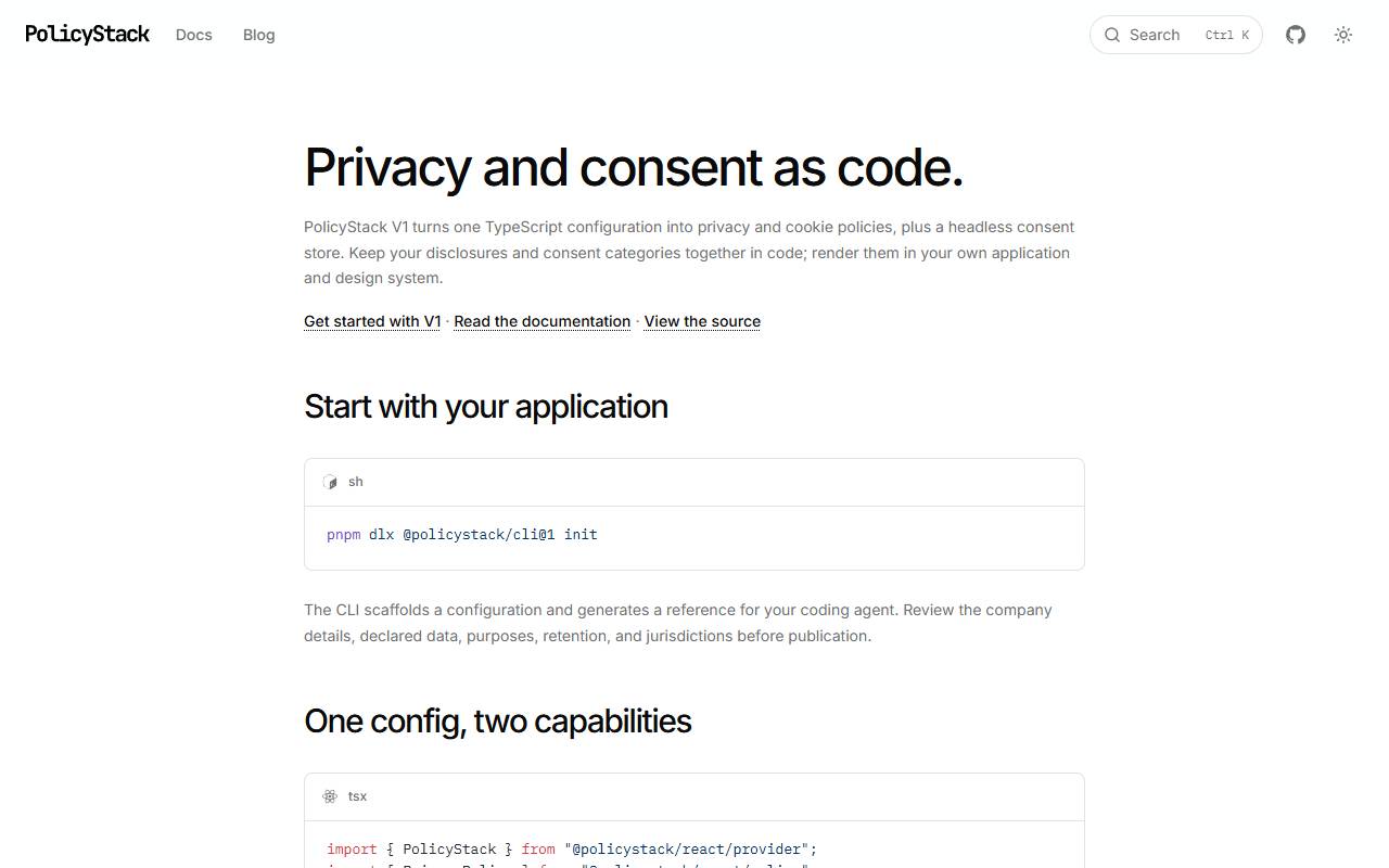 openpolicy homepage