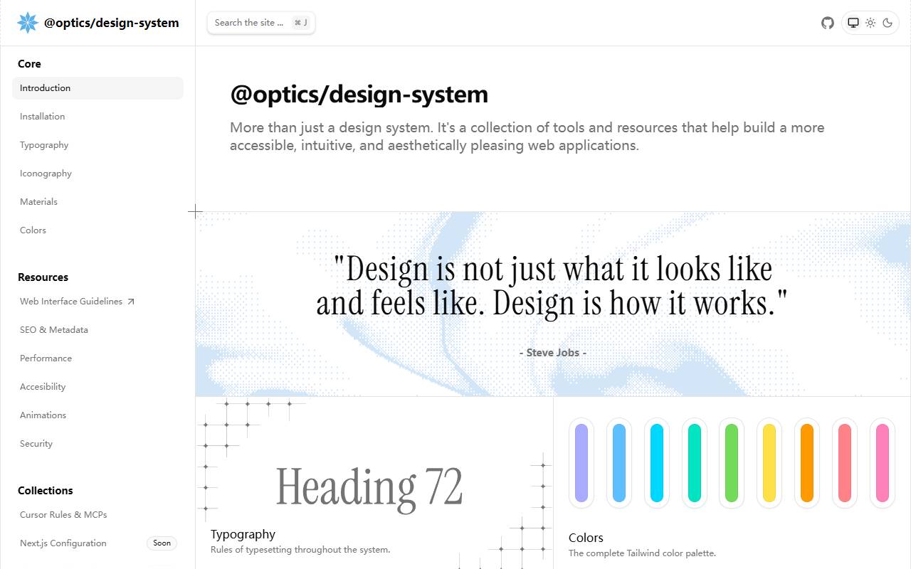 optics homepage