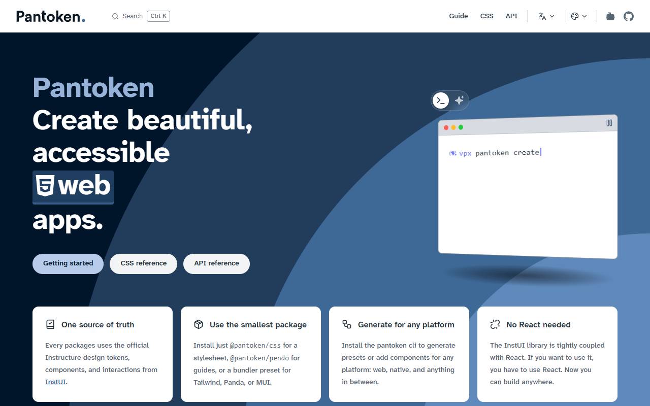 pantoken homepage