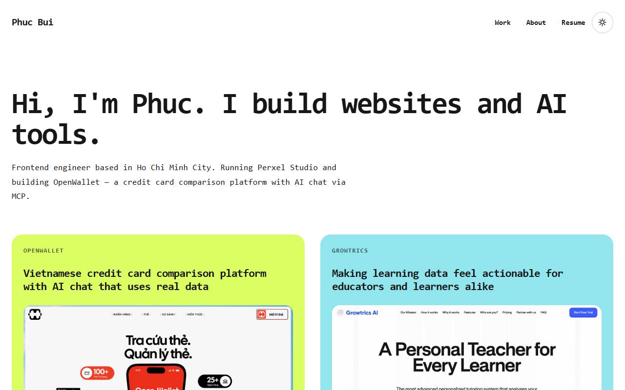 phucbm homepage