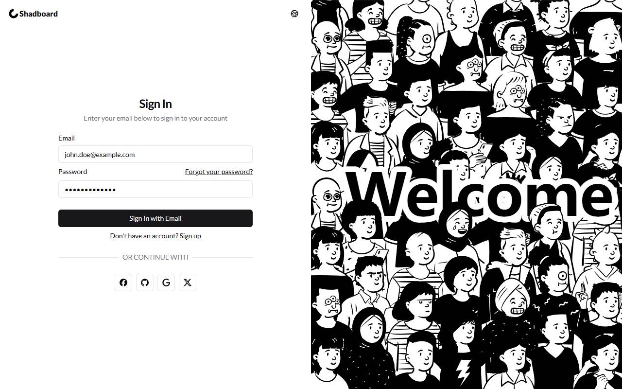 Shadboard homepage