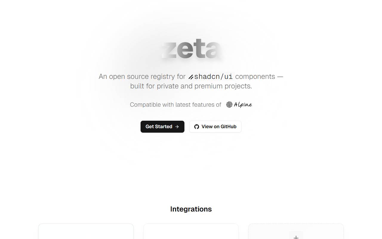 Zeta homepage