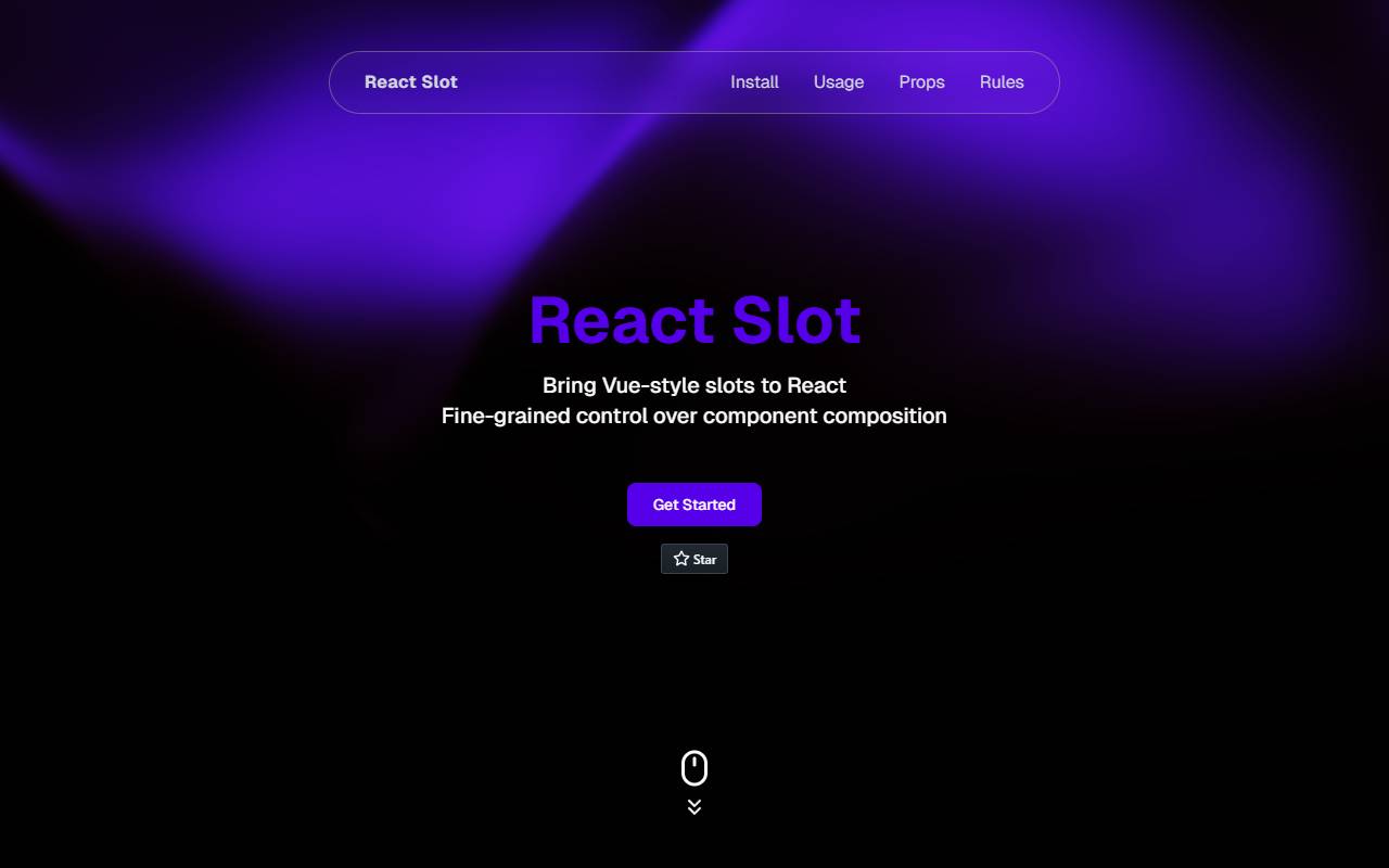 react-slot homepage