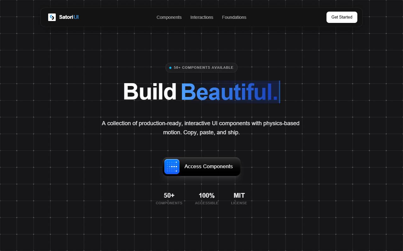 satoriui homepage
