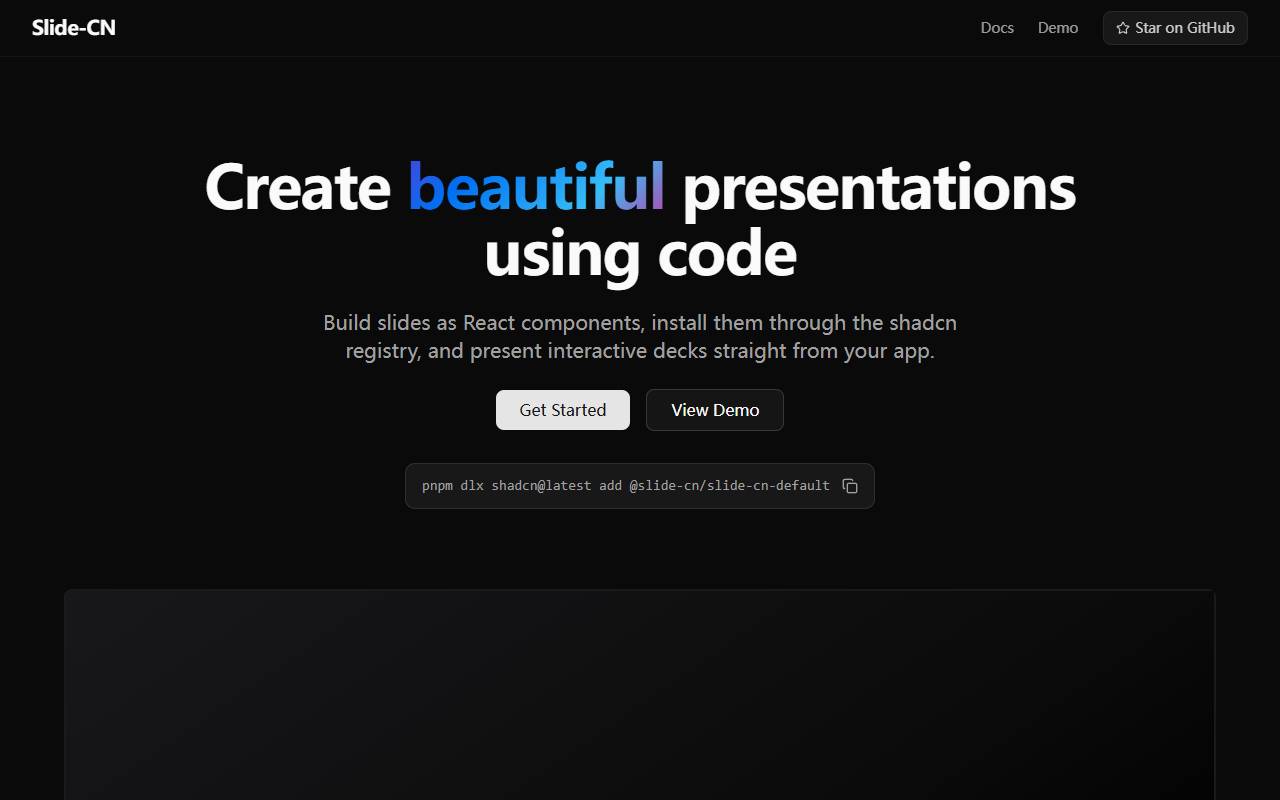 slide-cn homepage