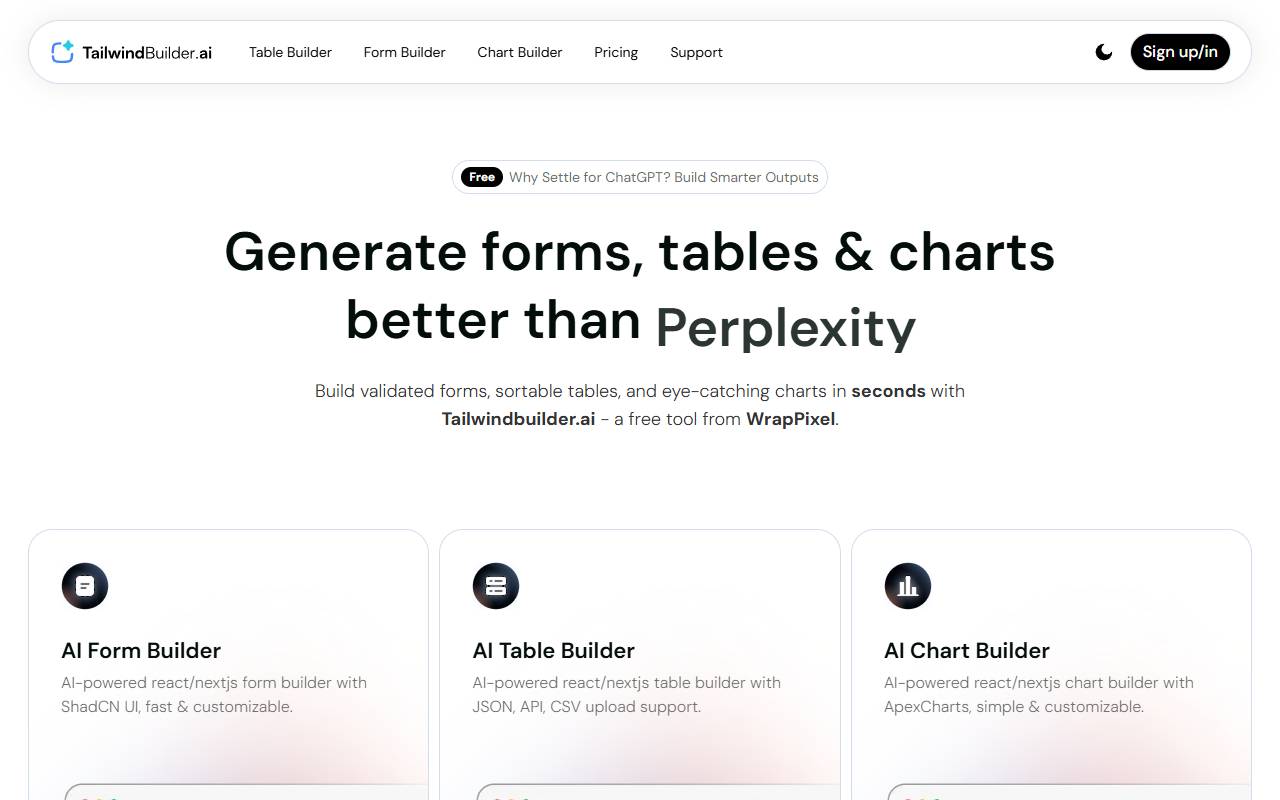 tailwind-builder homepage
