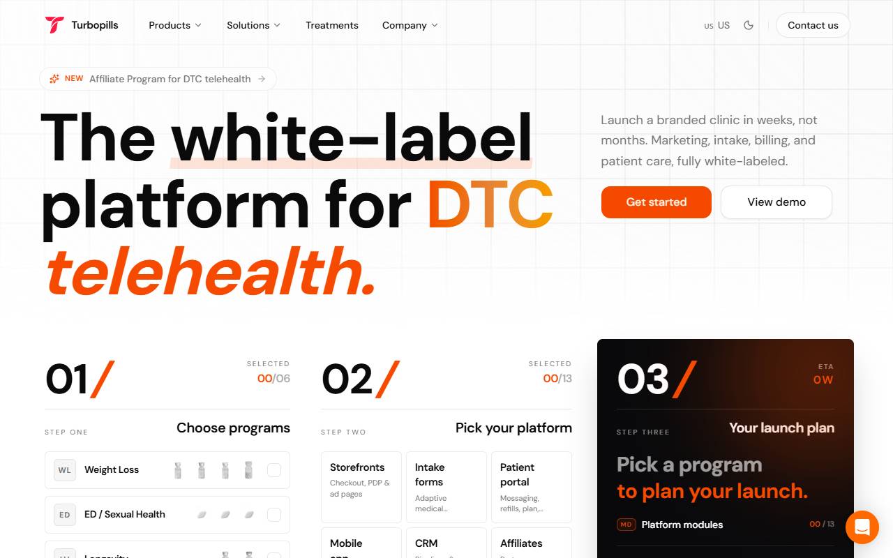 turbopills-ui homepage