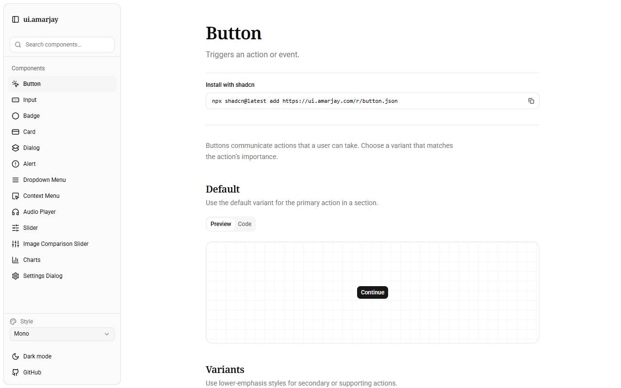 amarjay-ui homepage