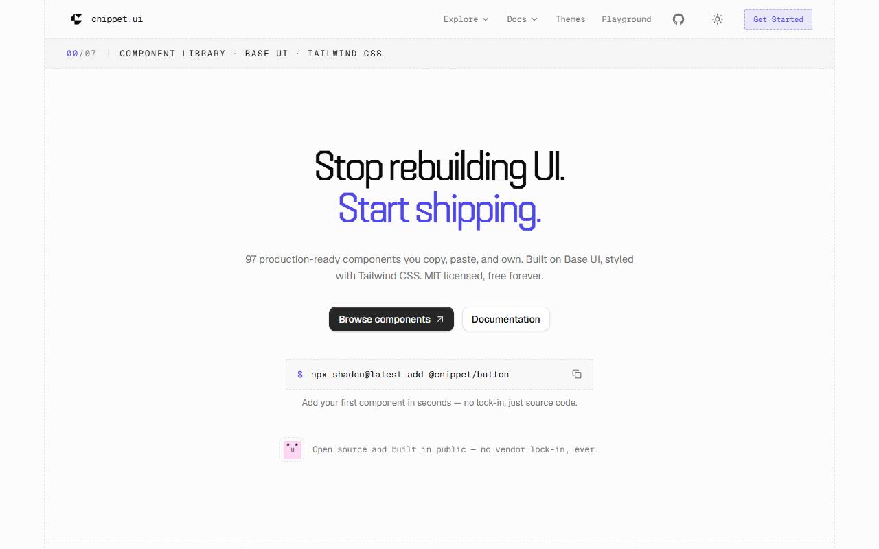 cnippet homepage