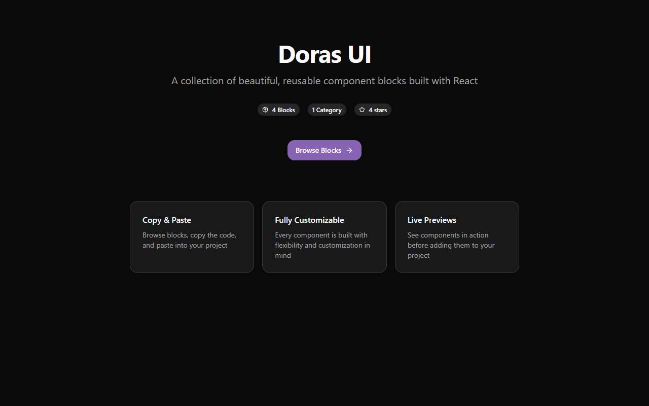doras-ui homepage
