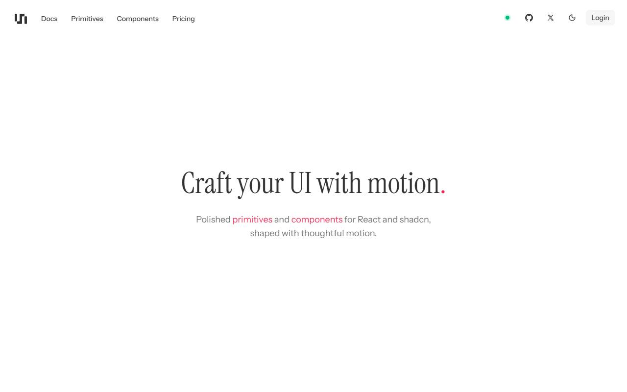 unlumen-ui homepage