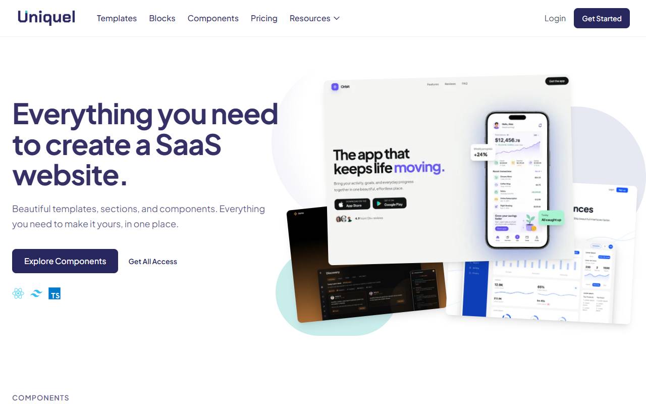 uniquel homepage